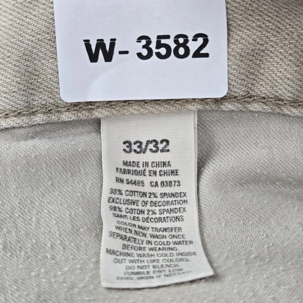 American Eagle Outfitters Men Jeans 33/32 Beige Pants Khakis Twill 30